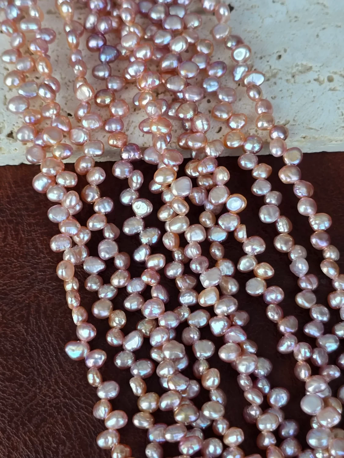 Keshi Pearl 3-4mm Top Side Drilled Freshwater Pearl Beads Tiny Organic Jewelry Making Accent Supply FWP134 - Image 6