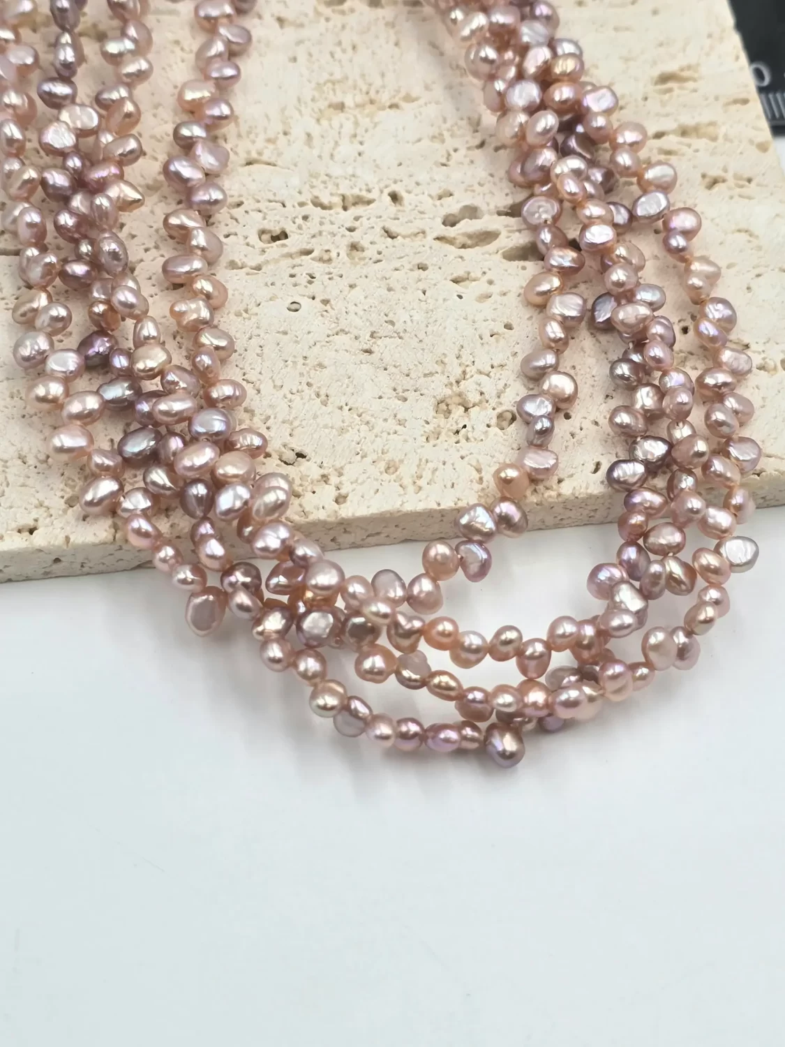 Keshi Pearl 3-4mm Top Side Drilled Freshwater Pearl Beads Tiny Organic Jewelry Making Accent Supply FWP134 - Image 4