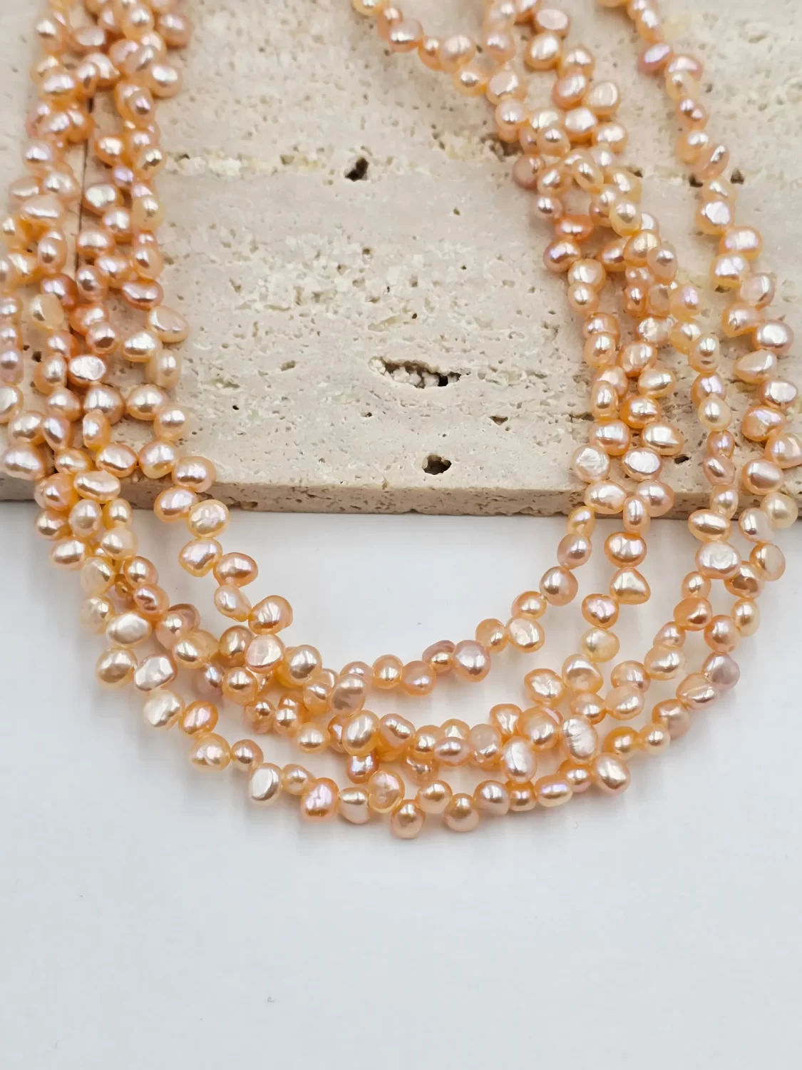 Keshi Pearl 3-4mm Top Side Drilled Freshwater Pearl Beads Tiny Organic Jewelry Making Accent Supply FWP134 - Image 3