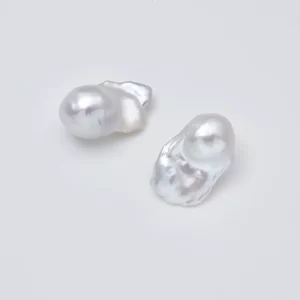 Baroque Pearl 6A Large Freshwater Pearl Sold by Pair No Drill Pendant Earring DIY Jewelry Making Supply FWP143