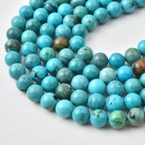 Kingman Turquoise Natural Genuine 10mm Round Ball Beads For Jewelry Making Healing Supply TUQ110