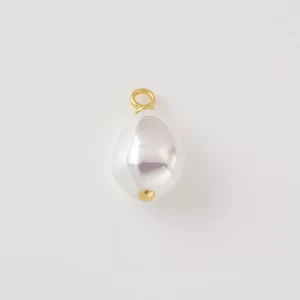 Gold Filled MOP Shell Teardrop Charm, Mother of Pearl Drop Pendant, Shell Jewelry Finding for Necklace Bracelet DIY, Gift for Her, CP2482