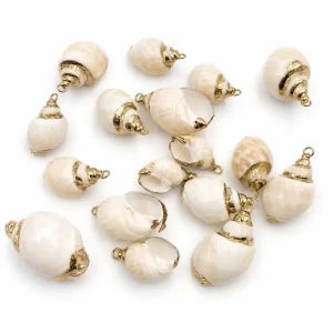 Gold Filled Natural Shell Pendant, Real Seashell Charm, Ocean Shell Pendant, Coastal Beach Jewelry Charm, DIY Necklace Pendant, CP2514