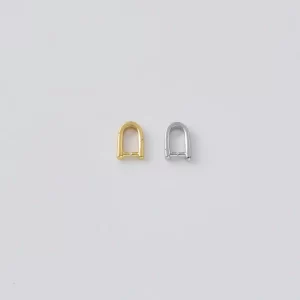 Gold Filled U Shape Bail Connector, Mini Pendant Holder Loop, Jewelry Finding for Charm Necklace Bracelet DIY Jewelry Making Supply, DIY018