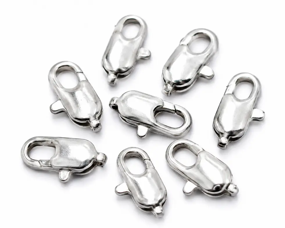 Silver Lobster Clasp, Jewelry Clasp, Necklace Clasp, Bracelet Clasp, Jewelry Finding, DIY Jewelry Supply, Silver Clasp, Gift for Her, CL533