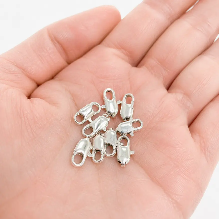 Silver Lobster Clasp, Jewelry Clasp, Necklace Clasp, Bracelet Clasp, Jewelry Finding, DIY Jewelry Supply, Silver Clasp, Gift for Her, CL533 - Image 2