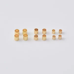 Gold Filled Crimp Beads, Seamless Tube Beads, Necklace & Bracelet Findings, DIY Jewelry Making Supplies, Gift for Her, DIY023