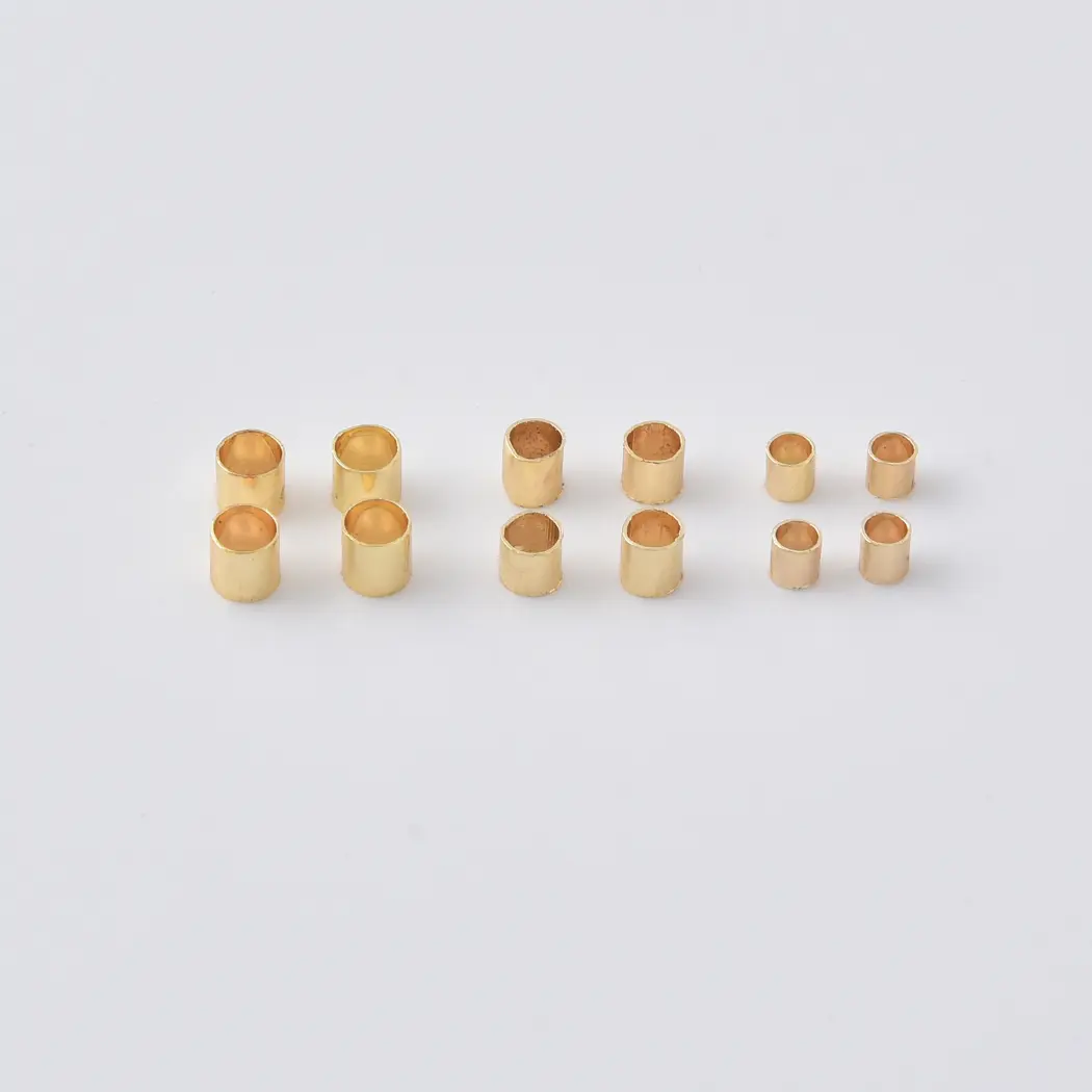 Gold Filled Crimp Beads, Seamless Tube Beads, Necklace & Bracelet Findings, DIY Jewelry Making Supplies, Gift for Her, DIY023