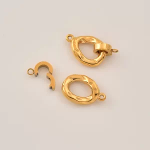 Stainless Steel Clasp, Gold Filled Oval Lobster Clasp for DIY Jewelry Making Necklace Bracelet Chain Jewelry Findings, Gift for Her, SCL005