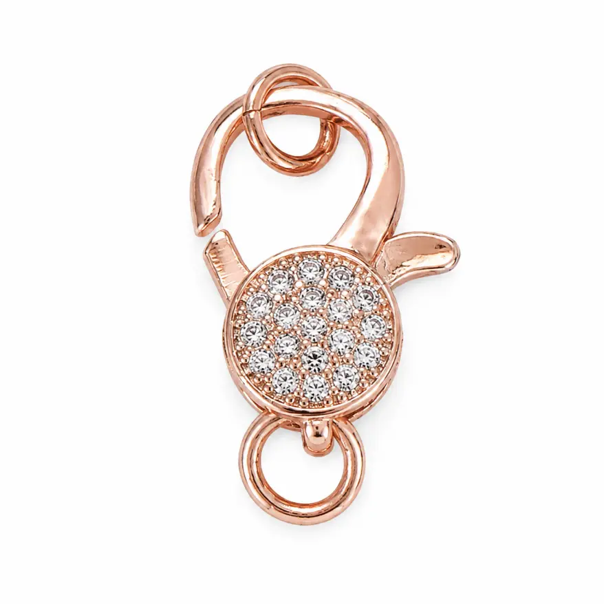 Gold Filled Pave Lobster Clasp Connector, CZ Rhinestone Jewelry Making Clasp, Bracelet Necklace Finding, Jewelry Supplies, Lot043 - Image 6