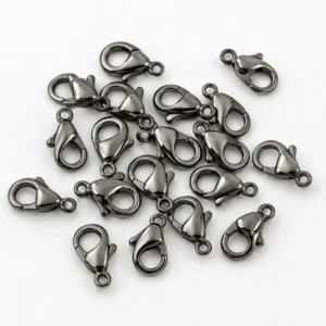 Gunmetal Lobster Clasp, Dark Gray Trigger Claw Clasp, Jewelry Making Findings for Bracelet Necklace Chain, Bulk Jewelry Supplies, CL424