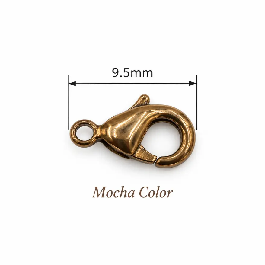 Mocha Lobster Clasp, Brown Trigger Claw Clasp, Dark Bronze Jewelry Making Findings for Bracelet Necklace Chain, Bulk Jewelry Supplies, CL424 - Image 2