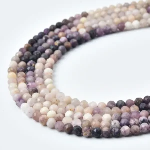 Ice Cream Opal Faceted Round Beads 4mm Natural Cream Genuine Gemstone Full Strand Healing Stone Jewelry Supply PRP1238
