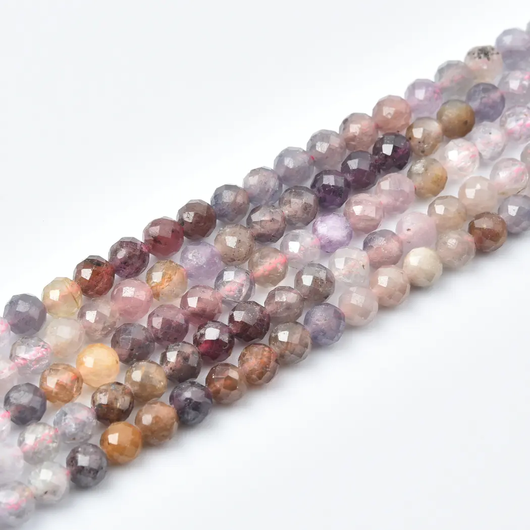Colored Spinel Faceted Round Beads 4mm Natural Genuine Gemstone Full Strand Mixed Palette for Jewelry Making PRP1243 - Image 3