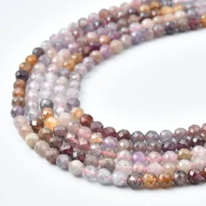 Colored Spinel Faceted Round Beads 4mm Natural Genuine Gemstone Full Strand Mixed Palette for Jewelry Making PRP1243