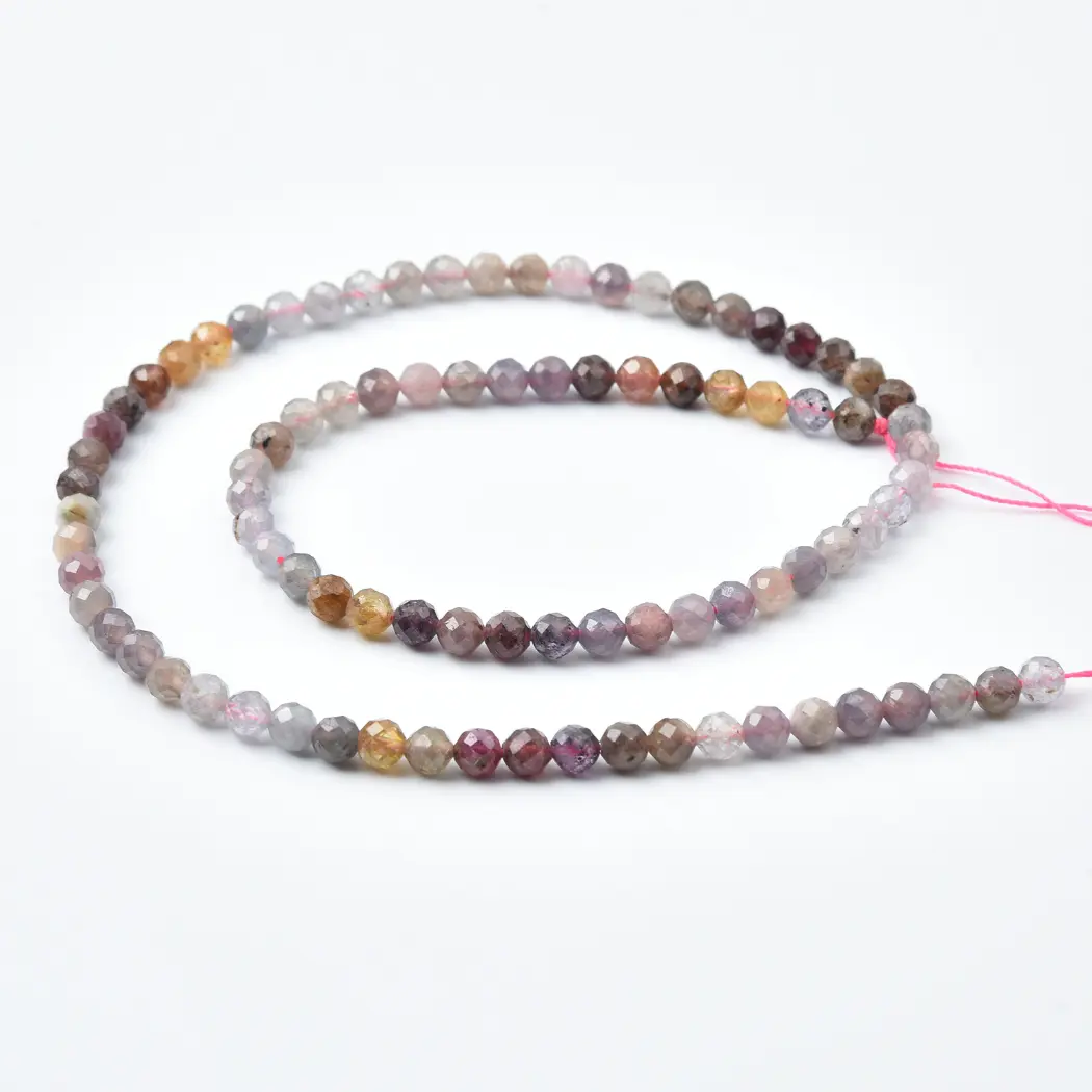 Colored Spinel Faceted Round Beads 4mm Natural Genuine Gemstone Full Strand Mixed Palette for Jewelry Making PRP1243 - Image 4