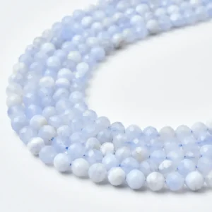 Aquamarine AAA Natural Faceted Round Beads 4mm Full Strand light blue genuine gemstone supplies PRP1255